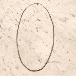 Ann Taylor Silver-tone Rhinestone Necklace